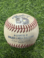 Jose Ramirez Cleveland Guardians Game Used Baseball Double Signed 2025 MLB Auth