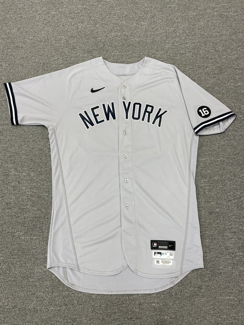 Corey Kluber New York Yankees Player Issued Jersey MLB Authenticated 2021