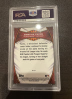 Cristian Pache Atlanta Braves 2019 Bowman Chrome AFL-CP Auto PSA 10