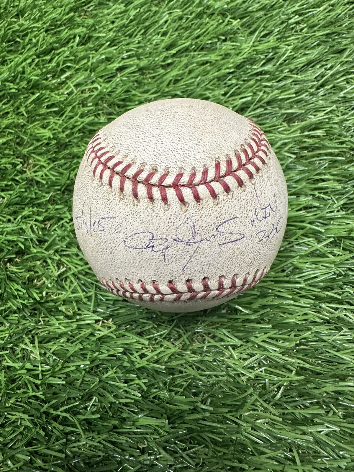 Roger Clemens Astros Game Used Baseball Career Win 330 5/9/05 MLB Auth LOA Auto