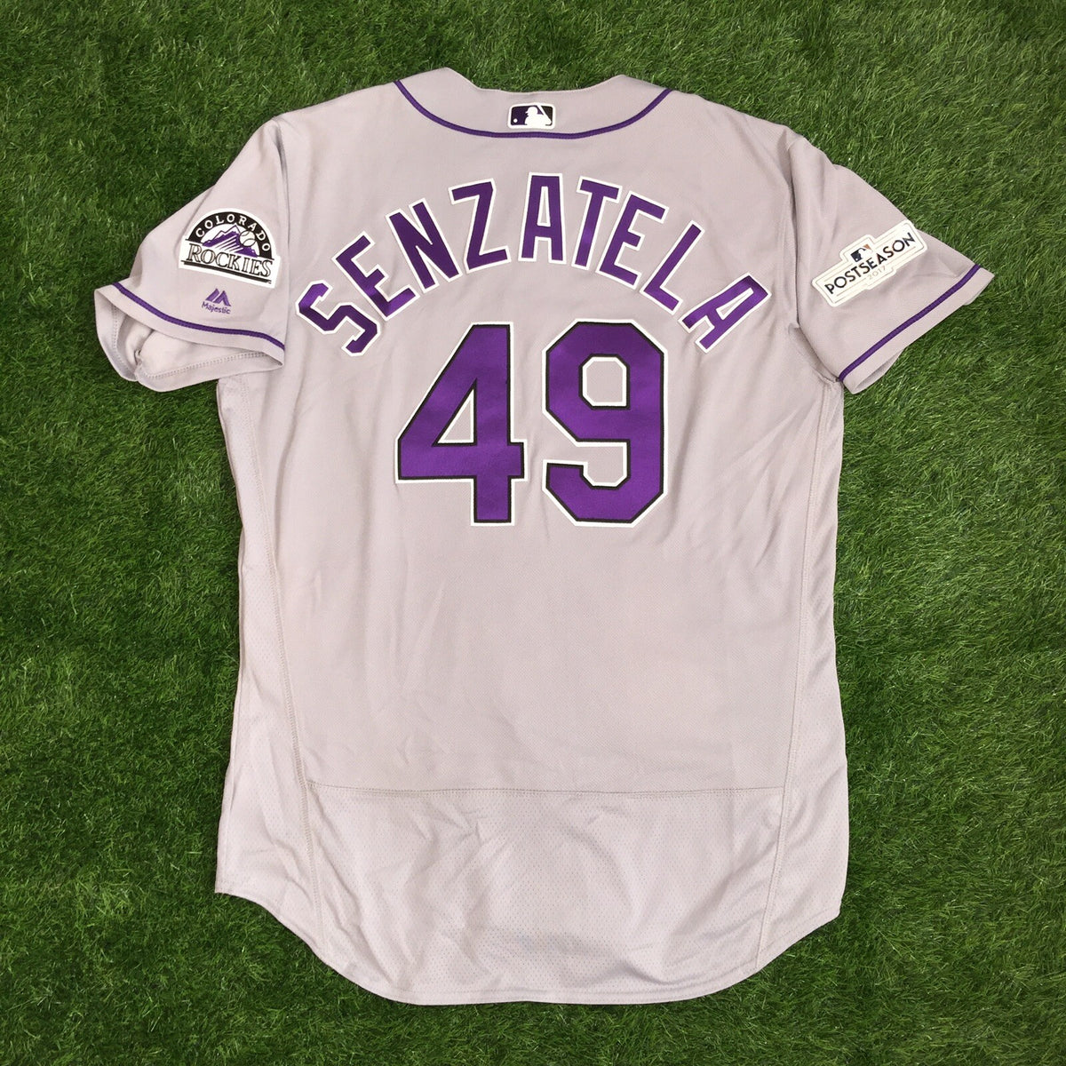 Antonio Senzatela Colorado Rockies Game Used Worn Jersey 2017 Playoffs MLB Auth