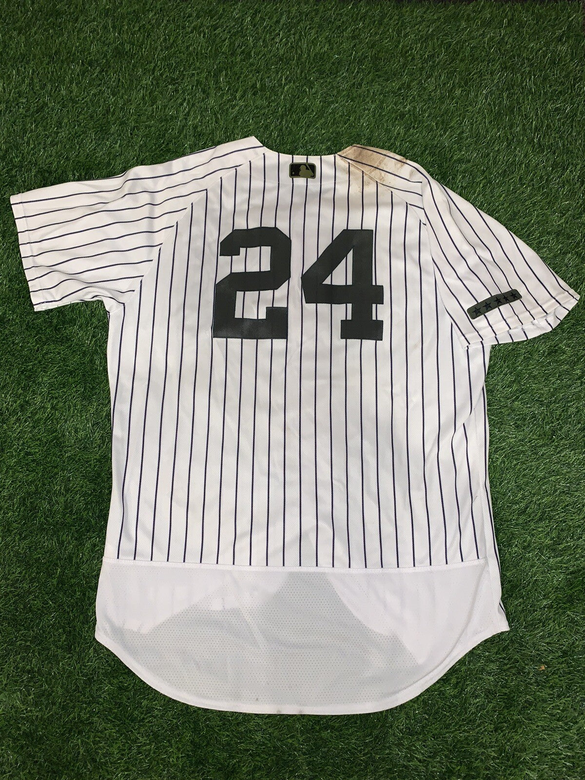 Gary Sanchez New York Yankees Game Used Worn Jersey 2017 MLB Auth Memorial Day