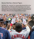 Andrew Benintendi Boston Red Sox Game Used Batting Gloves 2016 *1st Career HR*