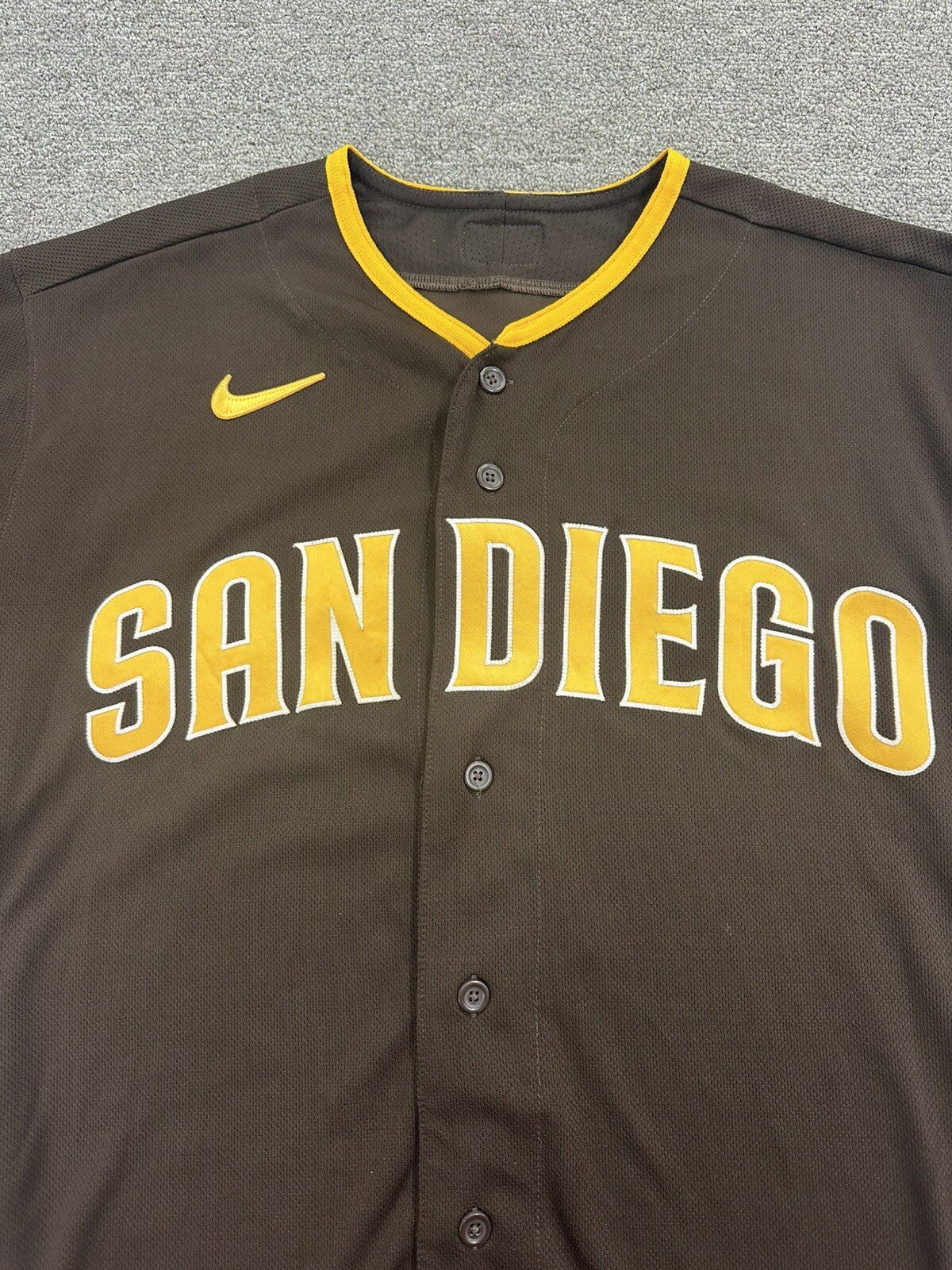 Ha-Seong Kim San Diego Padres Game Used Worn Brown Alt Jersey MLB Auth 2023