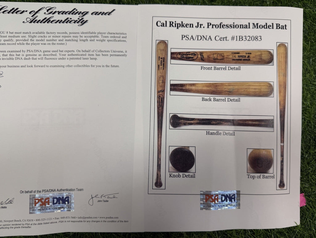 Cal Ripken Jr. Baltimore Orioles Game Used Bat 1999 PSA/DNA GU 8 Uncracked