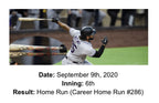 Matt Kemp Colorado Rockies Game Used Bat “Career HR 286” Signed Matched