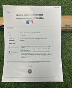 Manny Machado San Diego Padres Game Used Bat WALK OFF HR #325 MLB Auth