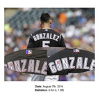 Carlos Gonzalez Colorado Rockies Game Used Jersey “Career Home Run 136” Signed