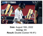 Oswaldo Cabrera NY Yankees Game Used Bat MLB Debut Hits # 1, 2, 3 MLB Auth
