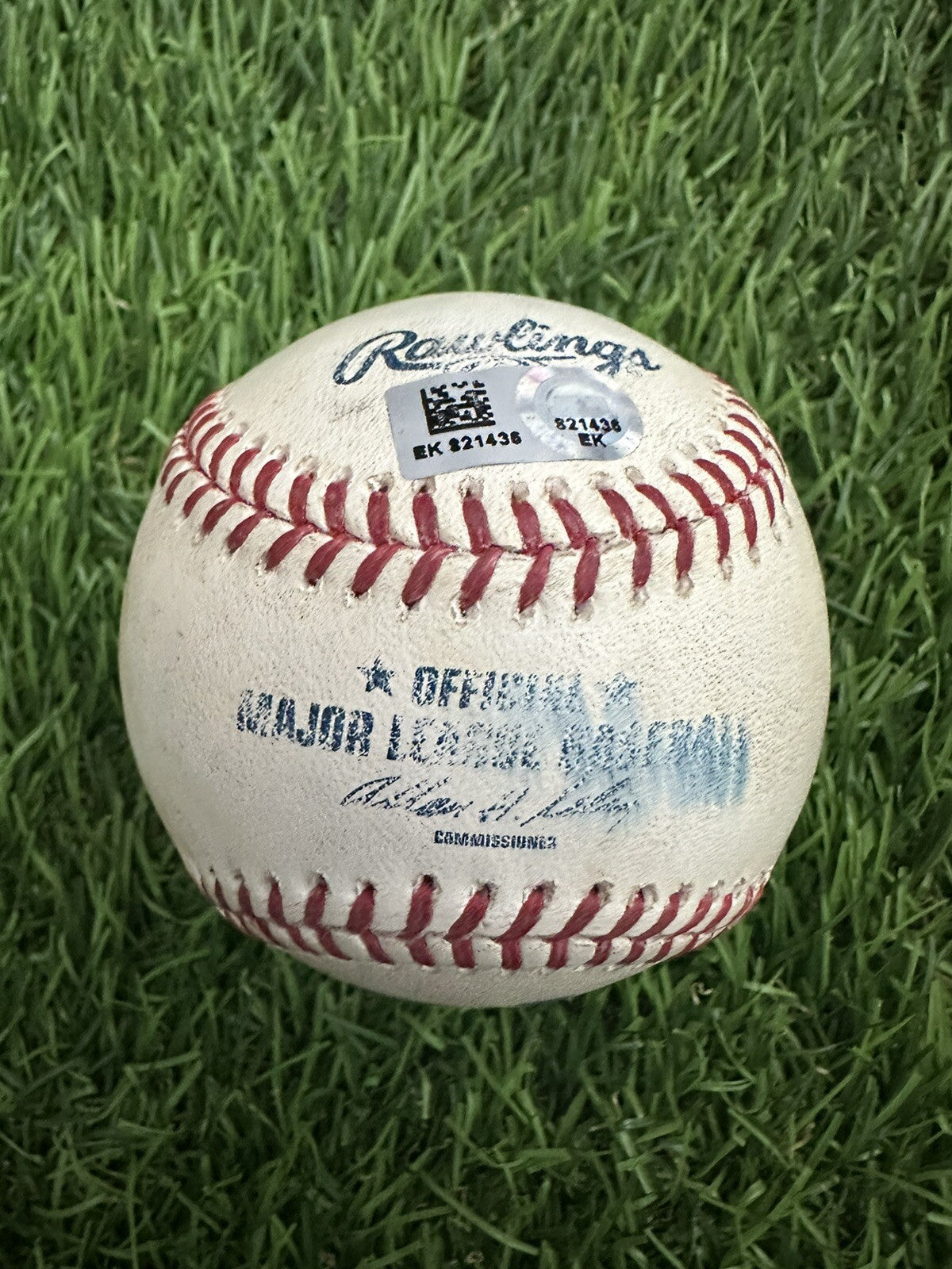 Mike Trout LA Angels Game Used Baseball 4/15/2014 1st AL MVP Hit #418 MLB Auth