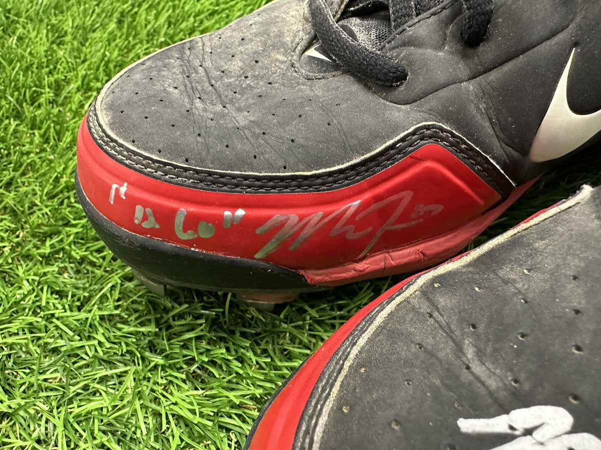 Mike Trout Game Used Worn Cleats 2012 Rookie Season Signed Anderson Trout LOA