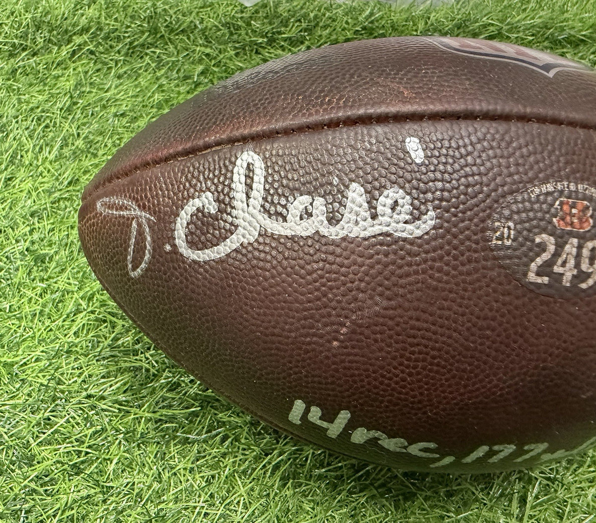 Ja’Marr Chase Game-Used & Signed Football 177 Yds 2 TDs  Bengals COA