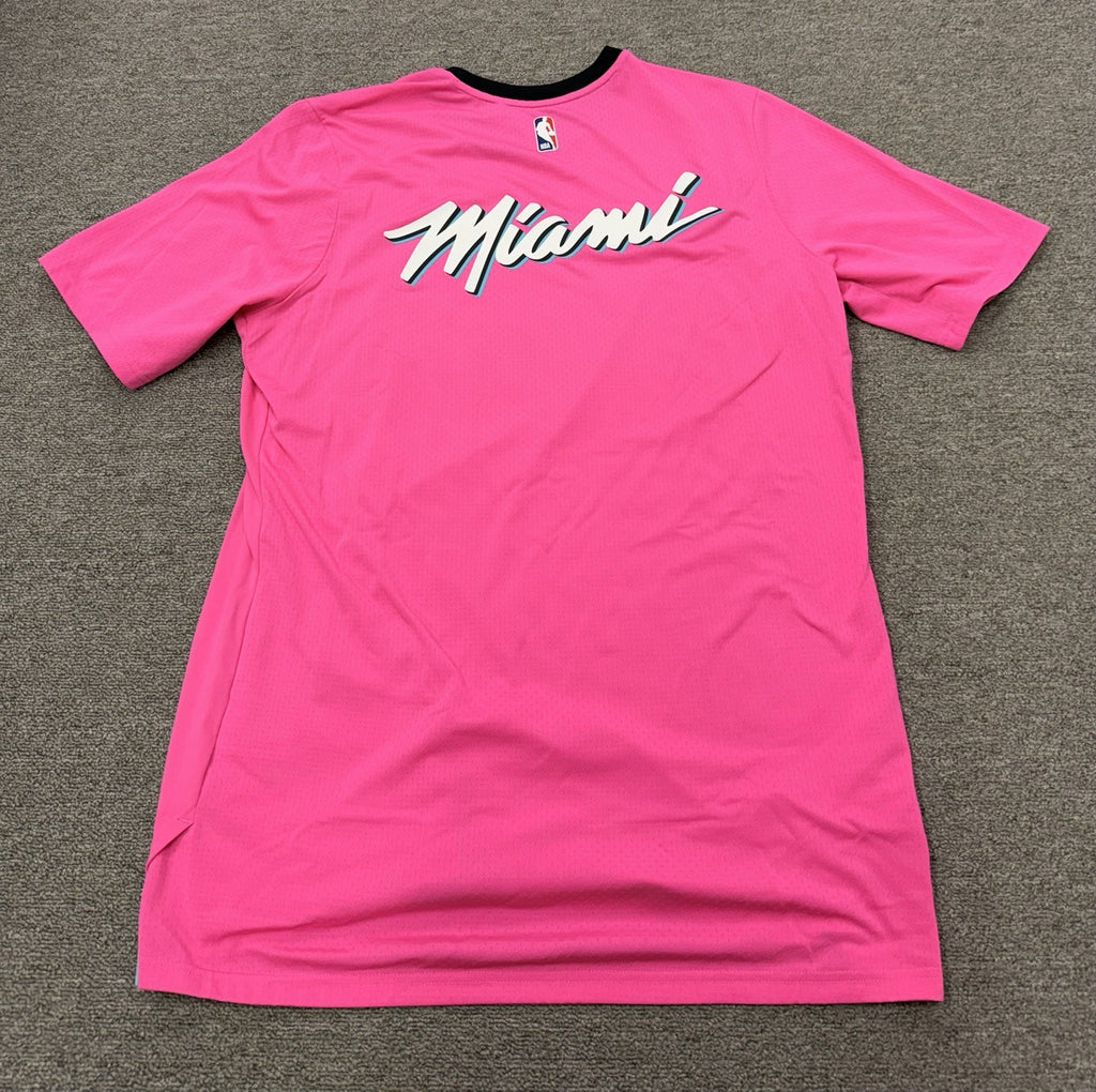Dwayne Wade Miami Heat Game Used Shooting Shirt 2018