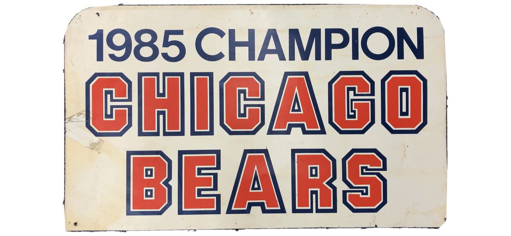Chicago Bears “1985 Champion” 24.5" x 42" Soldier Field Locker Room Sign