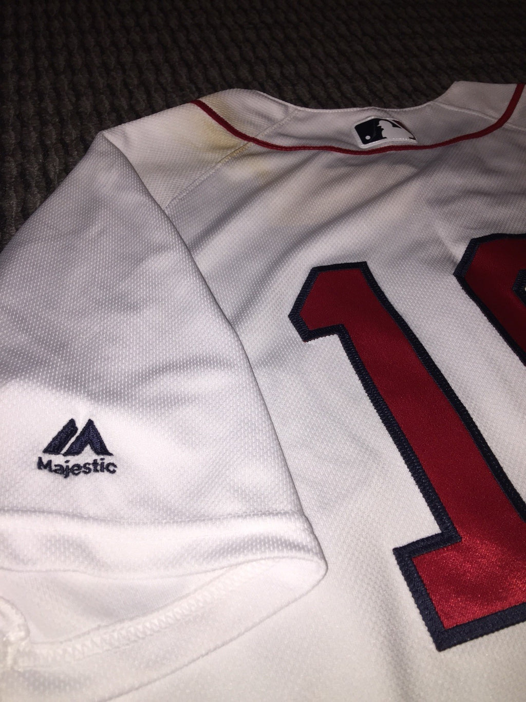 Andrew Benintendi Boston Red Sox Game Used Worn Jersey MLB Auth 2018 WS Season