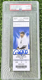 Derek Jeter New York Yankees Signed Ticket Stub Career Hit 3000 PSA Auth Auto