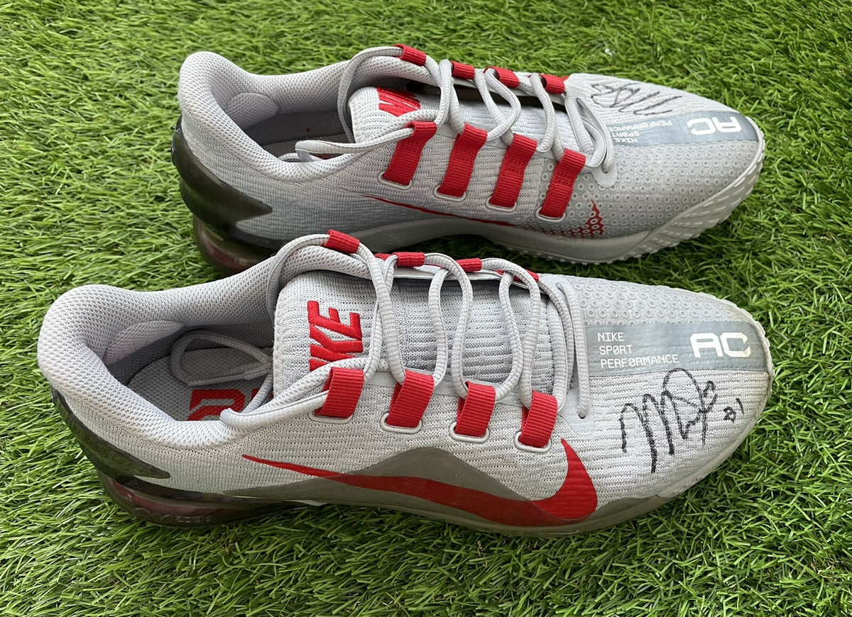 Mike Trout Los Angeles Angels Game Used Worn Batting Practice Shoes Signed 2021