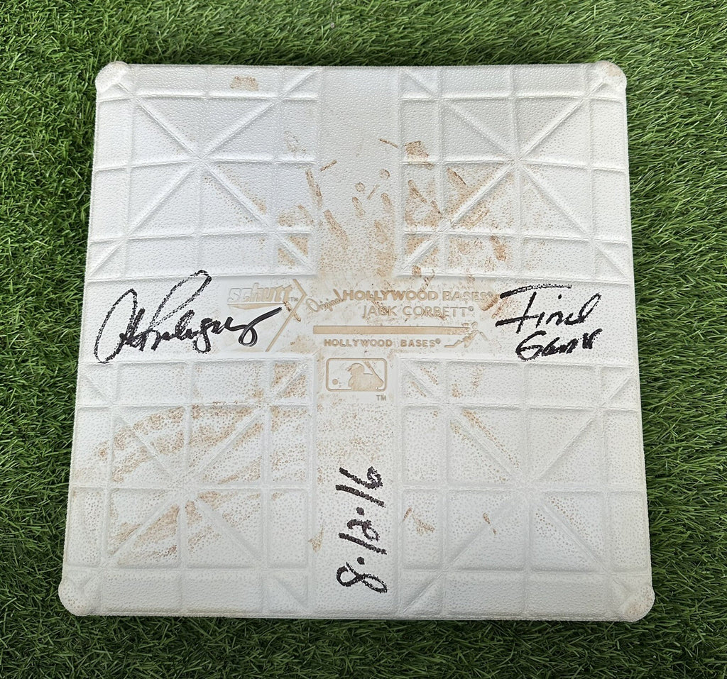 Alex Rodriguez New York Yankees Game Used “Final MLB Game” Base MLB Auth