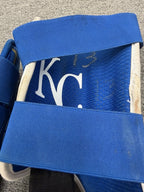 Salvador Perez Game Used Evoshield Shin Elbow Set Photo Matched 2024 GUG LOA