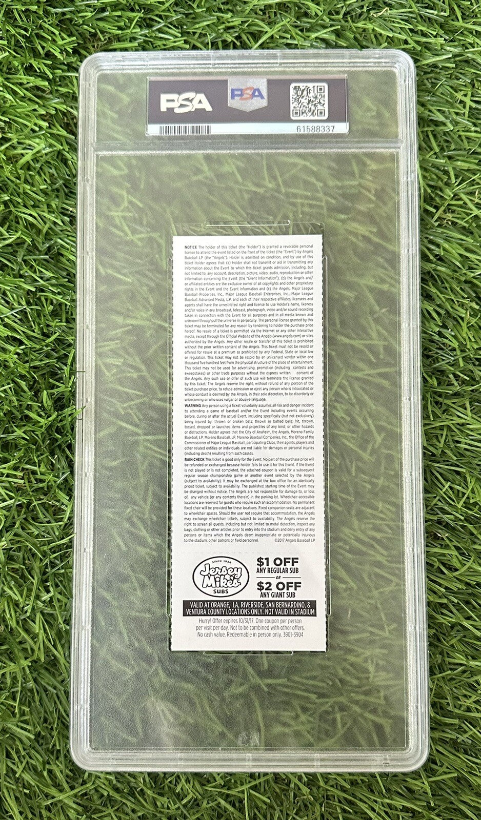 Albert Pujols 600th Career Home Run Ticket Stub   6/3/2017 PSA/DNA 10