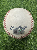 2020 World Series Dodgers Game Used Baseball 1st Out 9th Inning Game 6 MLB Auth