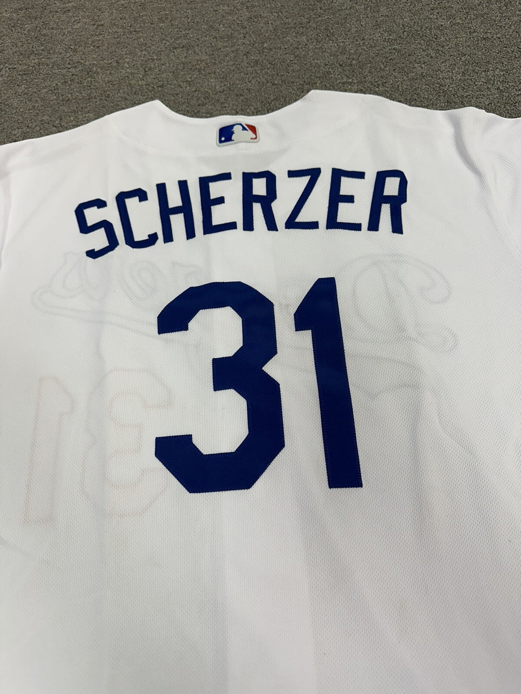 Max Scherzer Los Angeles Dodgers Team Issued Jersey 2022 MLB Auth