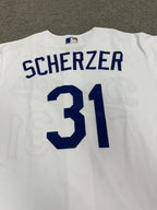 Max Scherzer Los Angeles Dodgers Team Issued Jersey 2022 MLB Auth