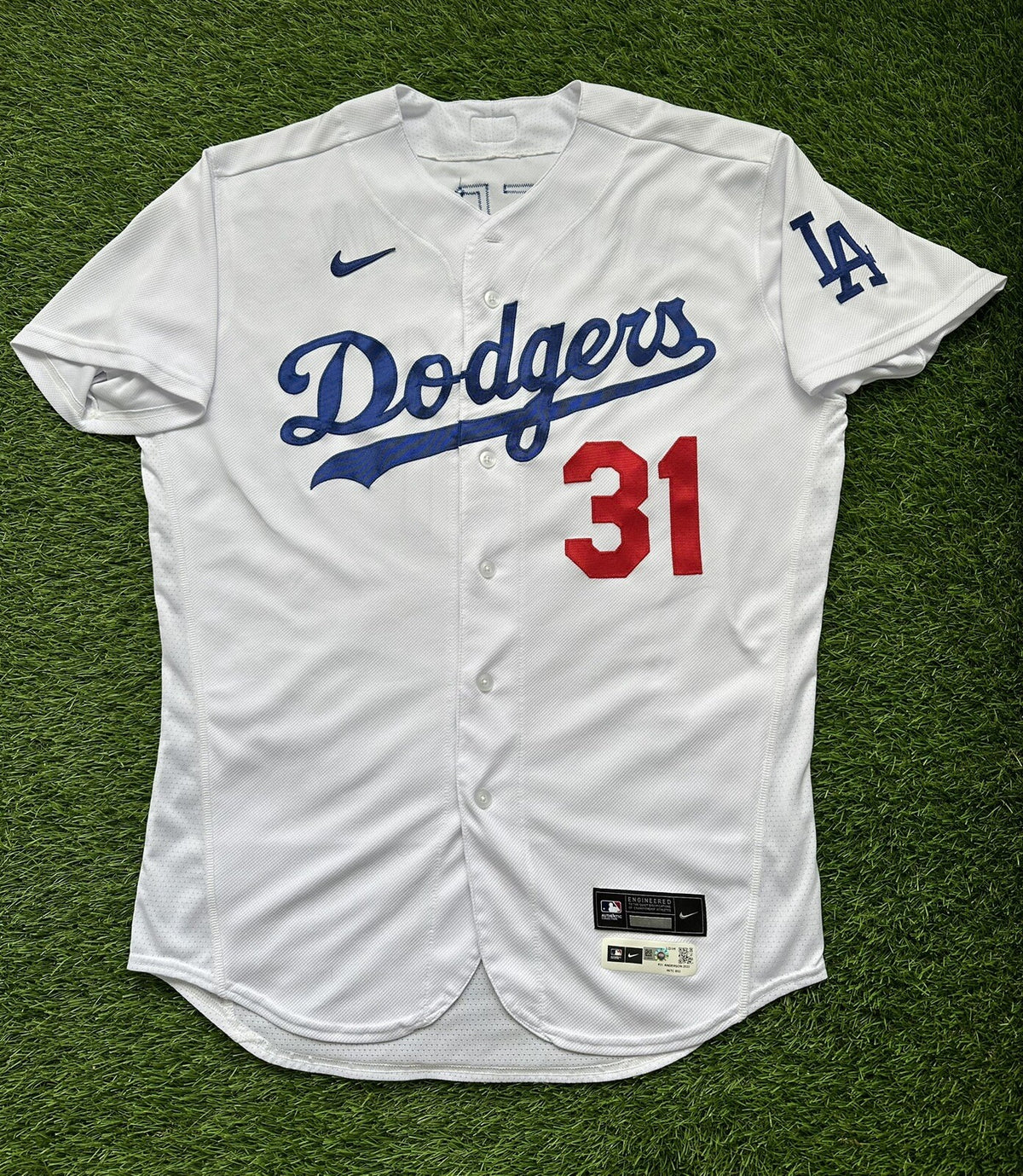 Tyler Anderson Los Angeles Dodgers Game Used Worn Jersey 2022 MLB Auth