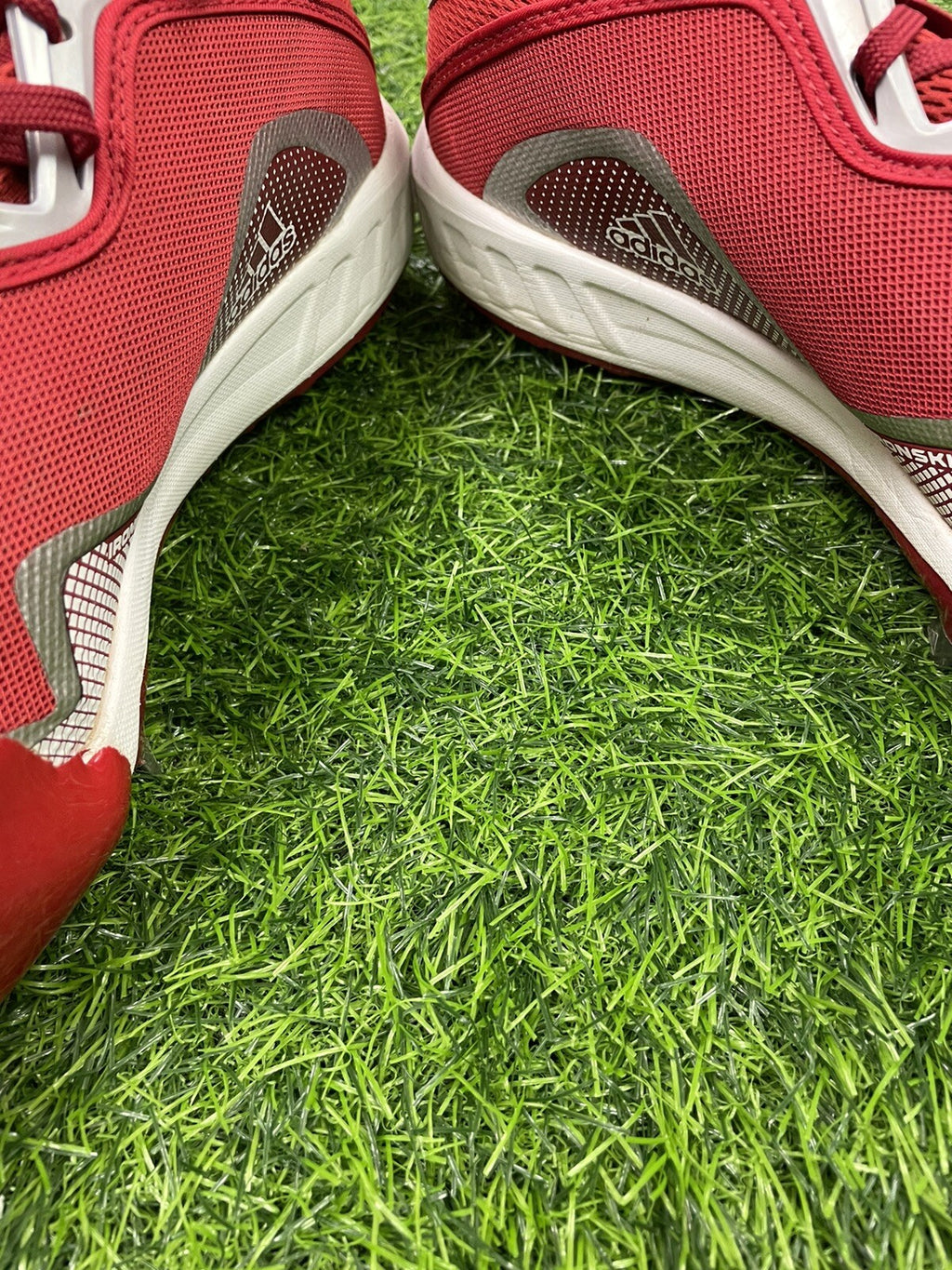 Luis Castillo Cincinnati Reds Game Used Worn Cleats Red/White 2021 Signed