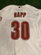 JA Happ Houston Astros Game Used Worn Jersey 2012 Yankees