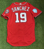 Anibal Sanchez Washington Nationals Game Used Worn Jersey 2019 Spring Training
