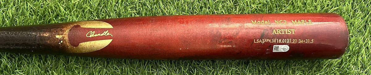Nick Castellanos Cincinnati Reds Game Used Bat Career HR 139 MLB Auth Matched