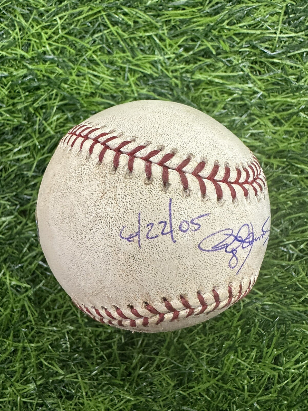 Roger Clemens Astros Game Used Baseball Career Win 334 6/22/05 MLB Auth LOA Auto