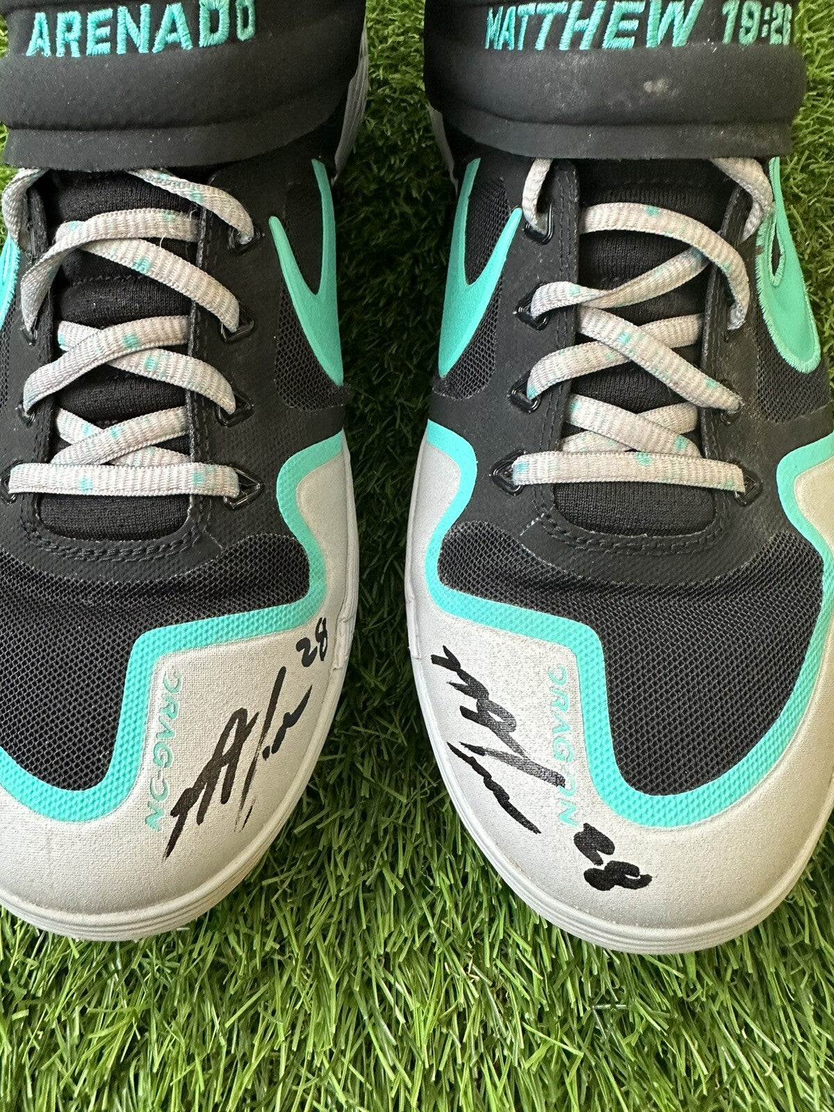 Nolan Arenado Colorado Rockies Game Used Cleats “Signed, Excellent use” 2020