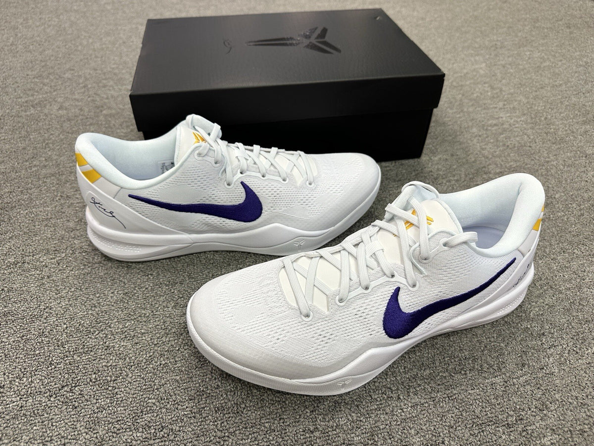 Nike Kobe 8 Protro Lakers Home *Unreleased* HF9550-100 NIB Fresh Size 12