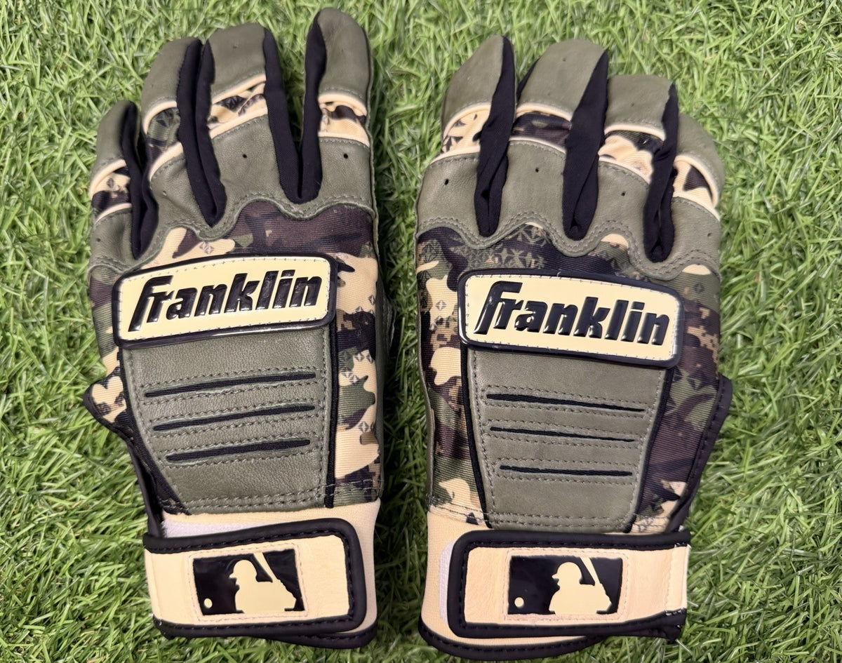 Jose Ramirez Cleveland Game Used Camo Batting Gloves Signed GUG LOA Matched 2026