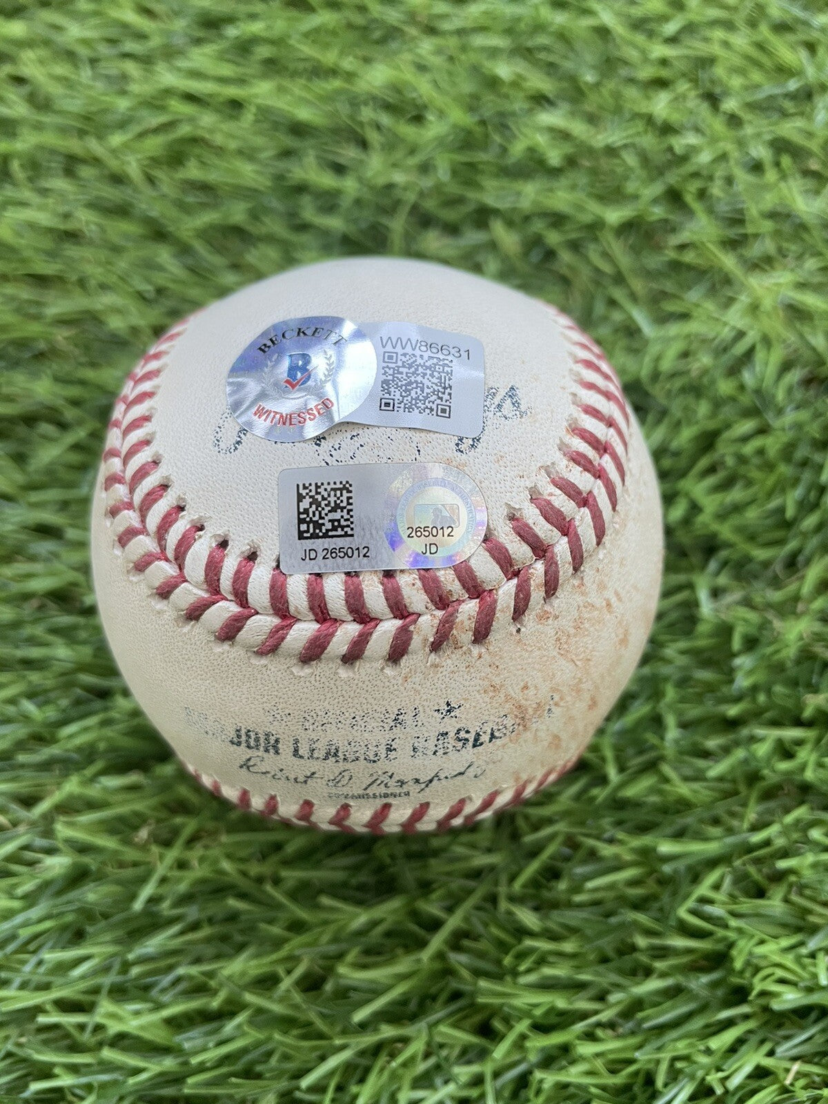 Miguel Cabrera Detroit Tigers Game Used Baseball “500th HR Game” MLB Auto LOA