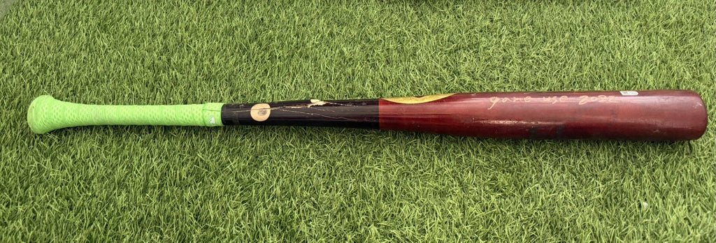 Jose Ramirez Cleveland Guardians Game Used Bat 2022 Signed MLB Auth Hit 1060 LOA