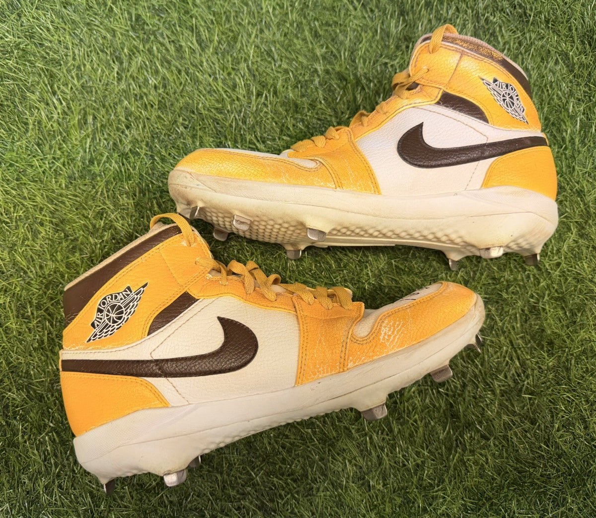 Luis Arraez Game Used Cleats 2025 Padres Custom Jordans Signed GUG LOA
