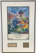 Phil Rizzuto Autographed & Inscribed LeRoy Nieman Framed Poster New York Yankees