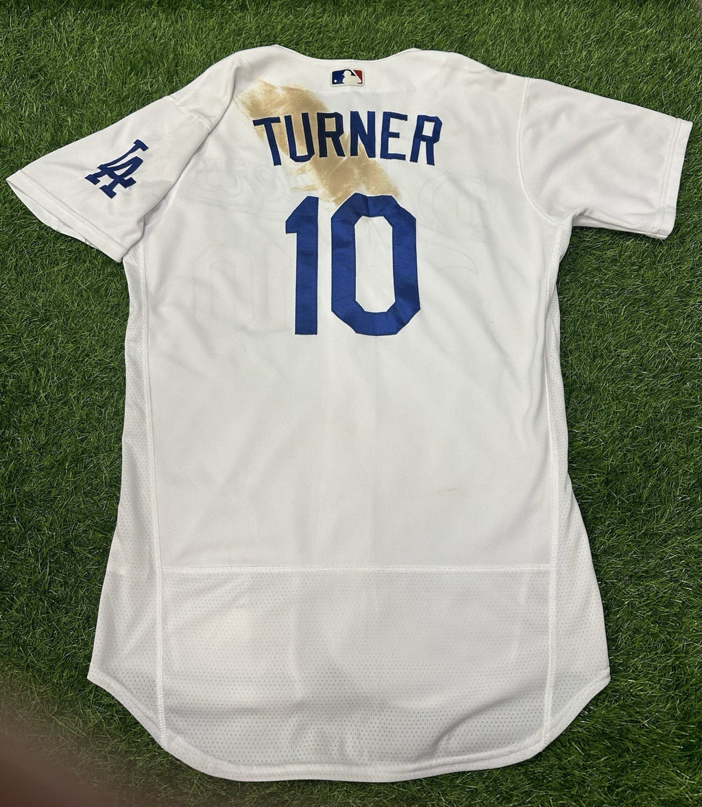 Justin Turner Los Angeles Dodgers Game Used Worn Jersey 2020 Postseason MLB Auth