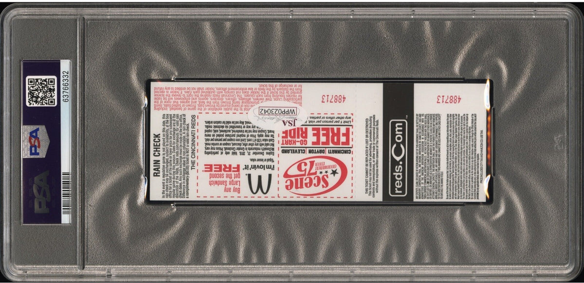 Ronald Acuna Jr. “MLB Debut / 1st Hit” Ticket Stub PSA/DNA 10/ 10 Signed POP 2!