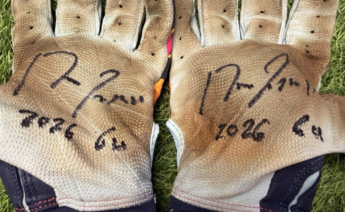 Jose Ramirez Guardians Game Used Custom Batting Gloves Signed GUG LOA 2026