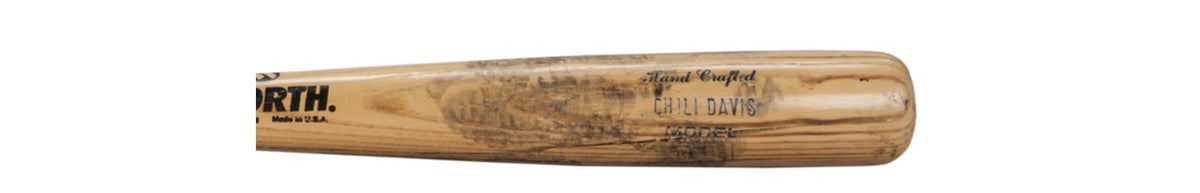 Chili Davis California Angels Game Used Un-Cracked Bat 1992-1995 PSA/DNA LOA