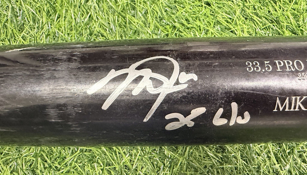 Mike Trout LA Angels Game Used Bat Signed 2025  Anderson LOA Matched