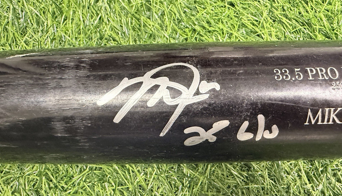 Mike Trout LA Angels Game Used Bat Signed 2025  Anderson LOA Matched