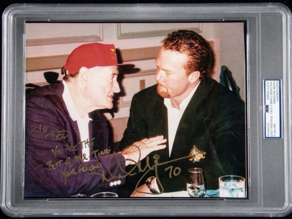 Mark McGwire Signed Photo To Ted Williams PSA/DNA Auth LOA
