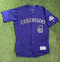 Carlos Gonzalez Colorado Rockies Game Used Jersey “Career Hits 1004-1006” Signed