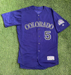 Carlos Gonzalez Colorado Rockies Game Used Jersey “Career Hits 1004-1006” Signed