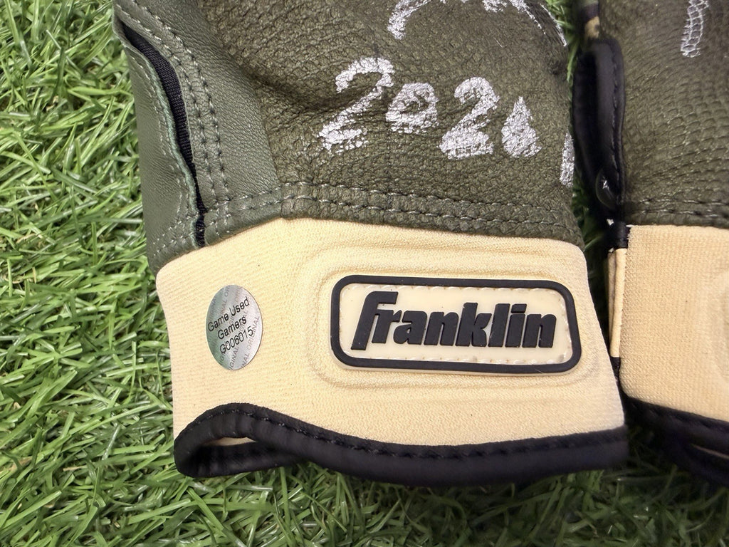 Jose Ramirez Cleveland Game Used Camo Batting Gloves Signed GUG LOA Matched 2026
